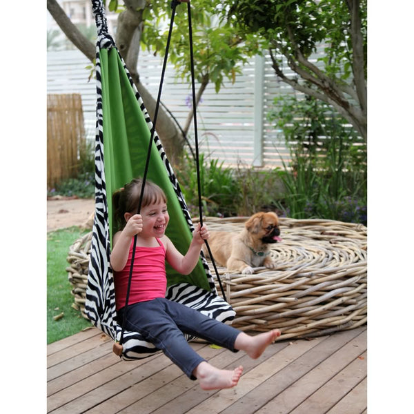 Kid's Mini Zebra Hanging Chair
