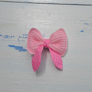 Pink Bow Hairclip