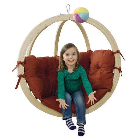 Kid's Globo Terracotta Hanging Chair