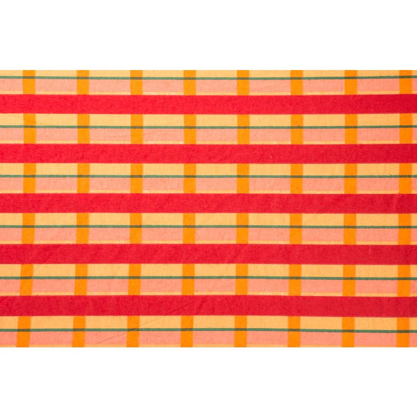 Orange & Red Stripey Blanket