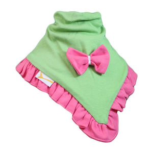 Green & Pink Plain Cutie Collar Bandana Bib