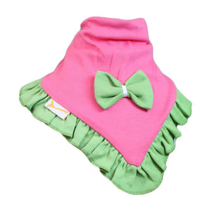 Pink & Green Plain Cutie Collar Bandana Bib