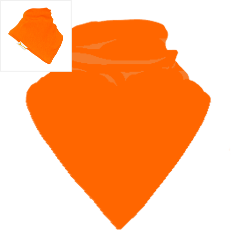 Personalised Orange Plain Bandana Bib