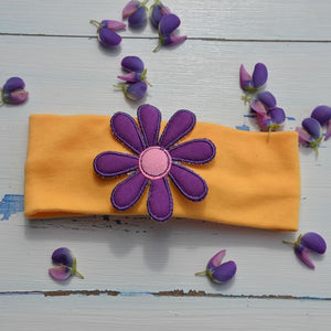 Funky Purple Flower Hairband