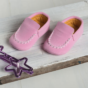 Light Pink Moccasin Shoes