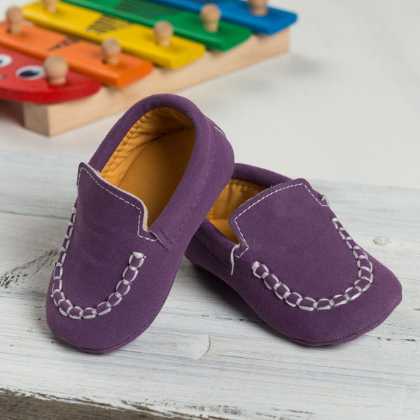 Purple Moccasin Shoes