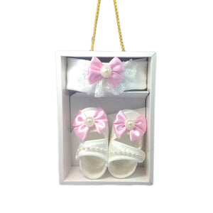 Pearly Pink Funky Giraffe Collection - Matching Shoes & Headband