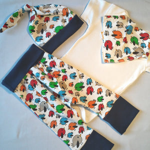 Funky Birds Outfit (6-12 Months)
