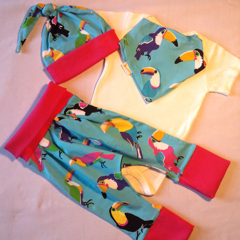 Funky Toucans Outfit (6-12 Months)