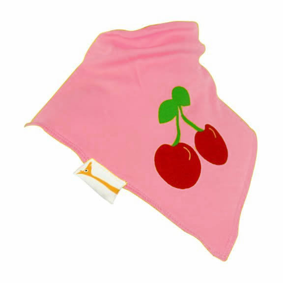 Pink Sweet Cherries Bandana Bib