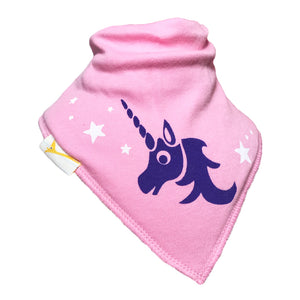 Pink Unicorn Bandana Bib