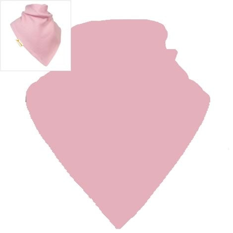 Light Pink Plain Cotton XL Personalised Bandana Bib