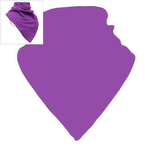 Personalised Purple Plain XL Bandana Bib