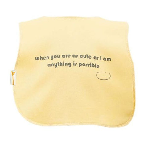 Yellow Anything Is Possible Square Bib