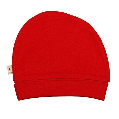 Red Plain Round Hat