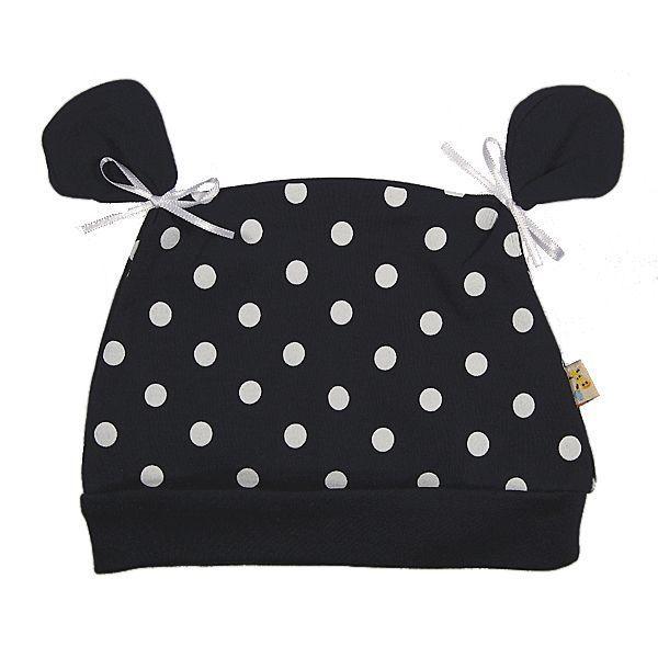Navy Blue & White Spots All About Ears Hat