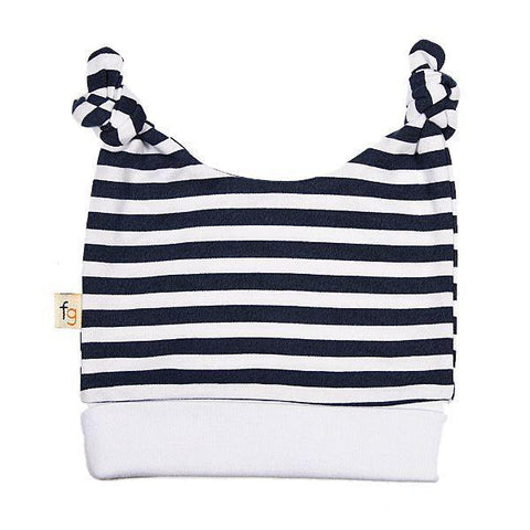 Blue & White Stripes Tied Top Hat