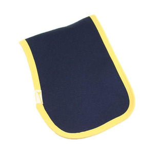 Blue & Yellow Trim Plain Burp Cloth