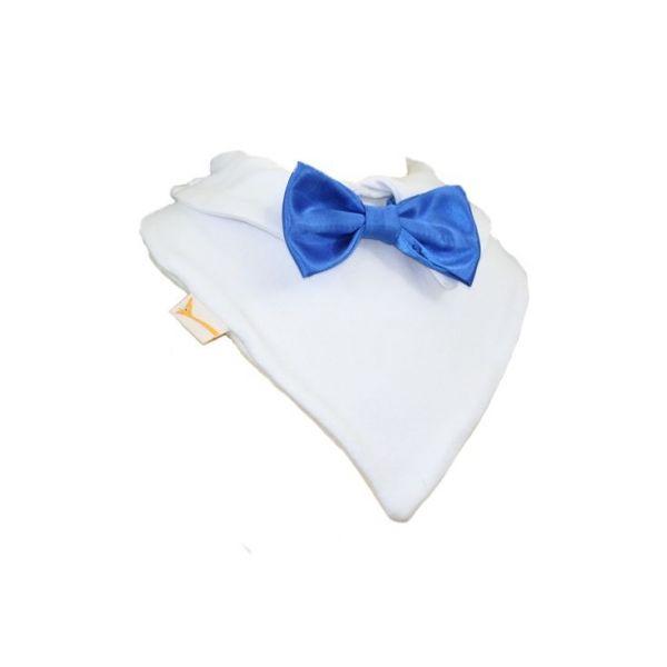 Electric Blue Smart Little Bow Tie Special Occasions Bib