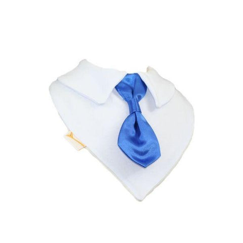 Electric Blue Smart Little Tie Special Occasions Bib