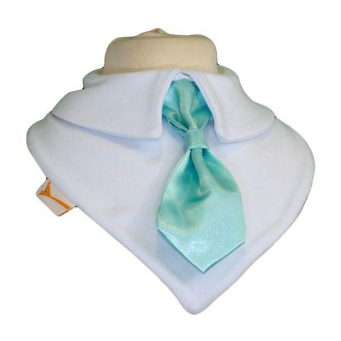 Vibrant Teal Smart Little Tie Special Occasions Bib