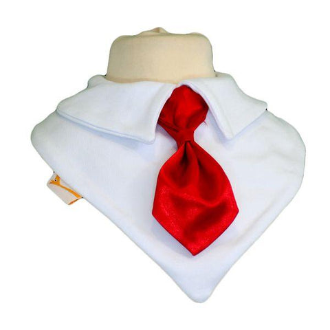 Vibrant Red Smart Little Tie Special Occasions Bib