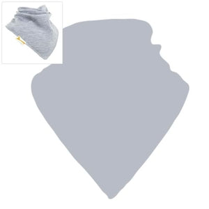 Light Grey Plain XL Personalised Cotton Bib
