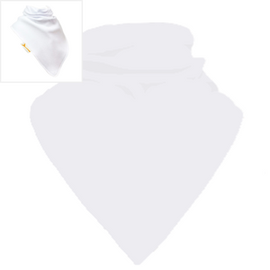 Personalised Sparkling White Plain XL Cotton Bib