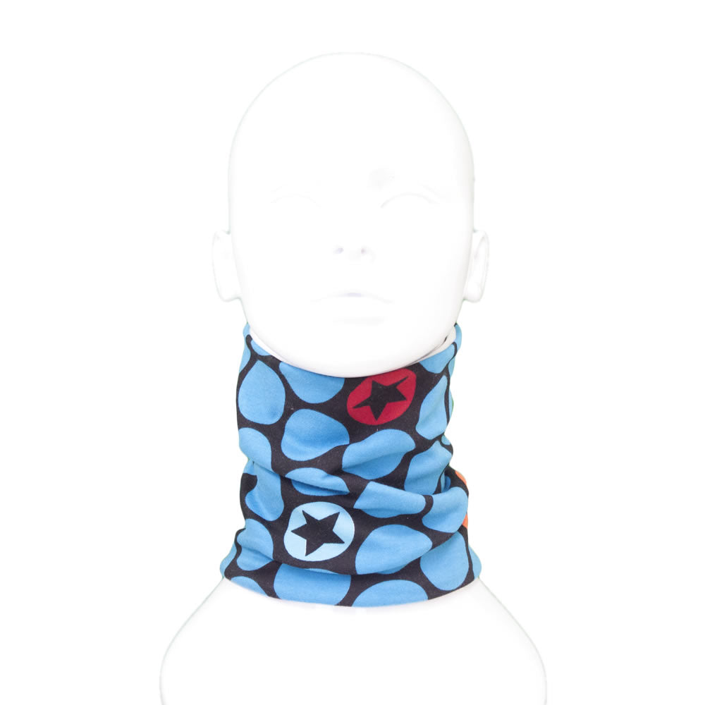 Black & Blue Circles & Stars Funky Giraffe Scood