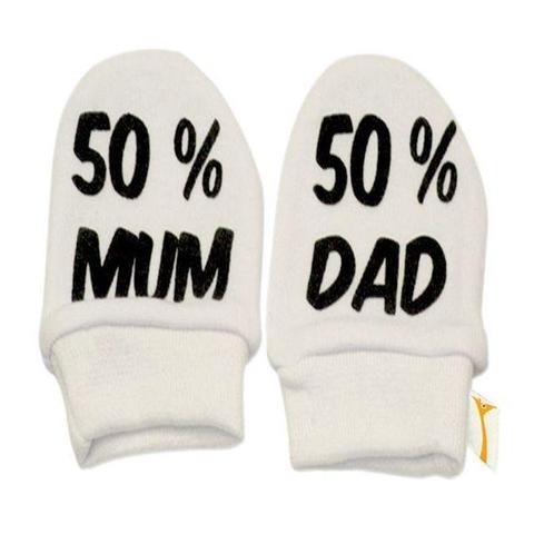 Black & White 50% Scratch Mittens