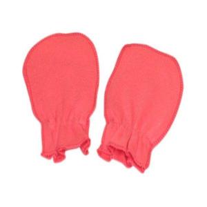 Peach Plain Scratch Mittens