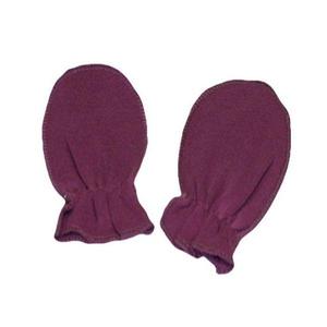 Purple Plain Scratch Mittens
