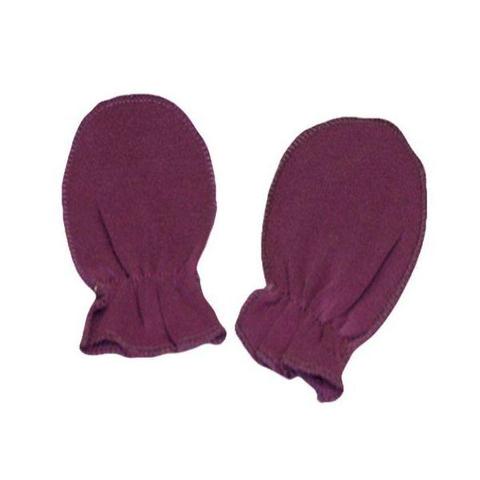 Purple Plain Scratch Mittens