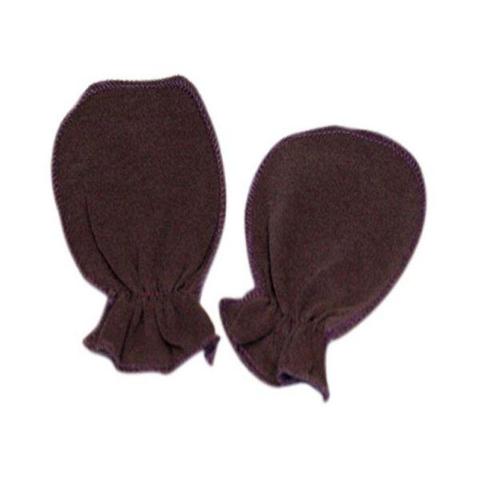 Navy Blue Plain Scratch Mittens