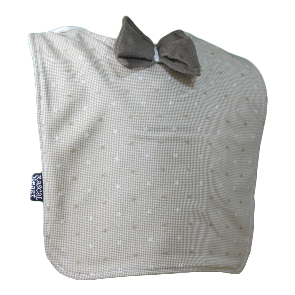 Cream Dotty Fun Rascal Heart Bib