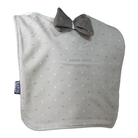 Cream Dotty Fun Rascal Heart Bib