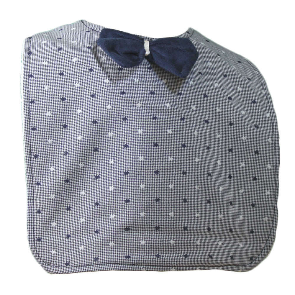 Grey Dotty Fun Rascal Heart Bib