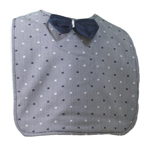 Grey Dotty Fun Rascal Heart Bib