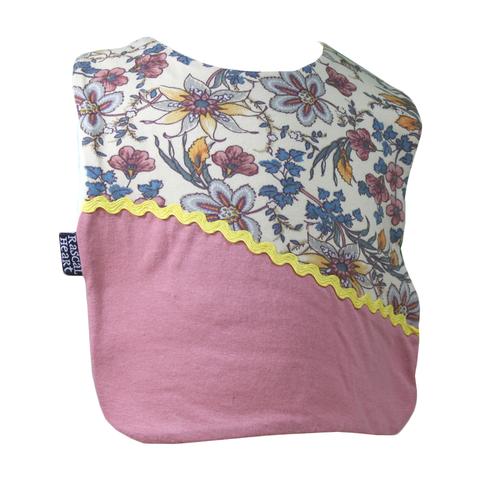 Pink Fancy Floral Rascal Heart Bib