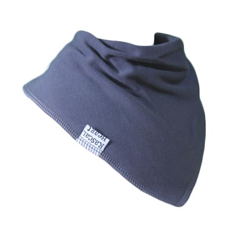 Grey Plain Rascal Heart Bib