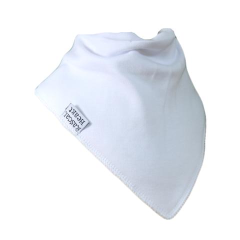 White Plain Rascal Heart Bib