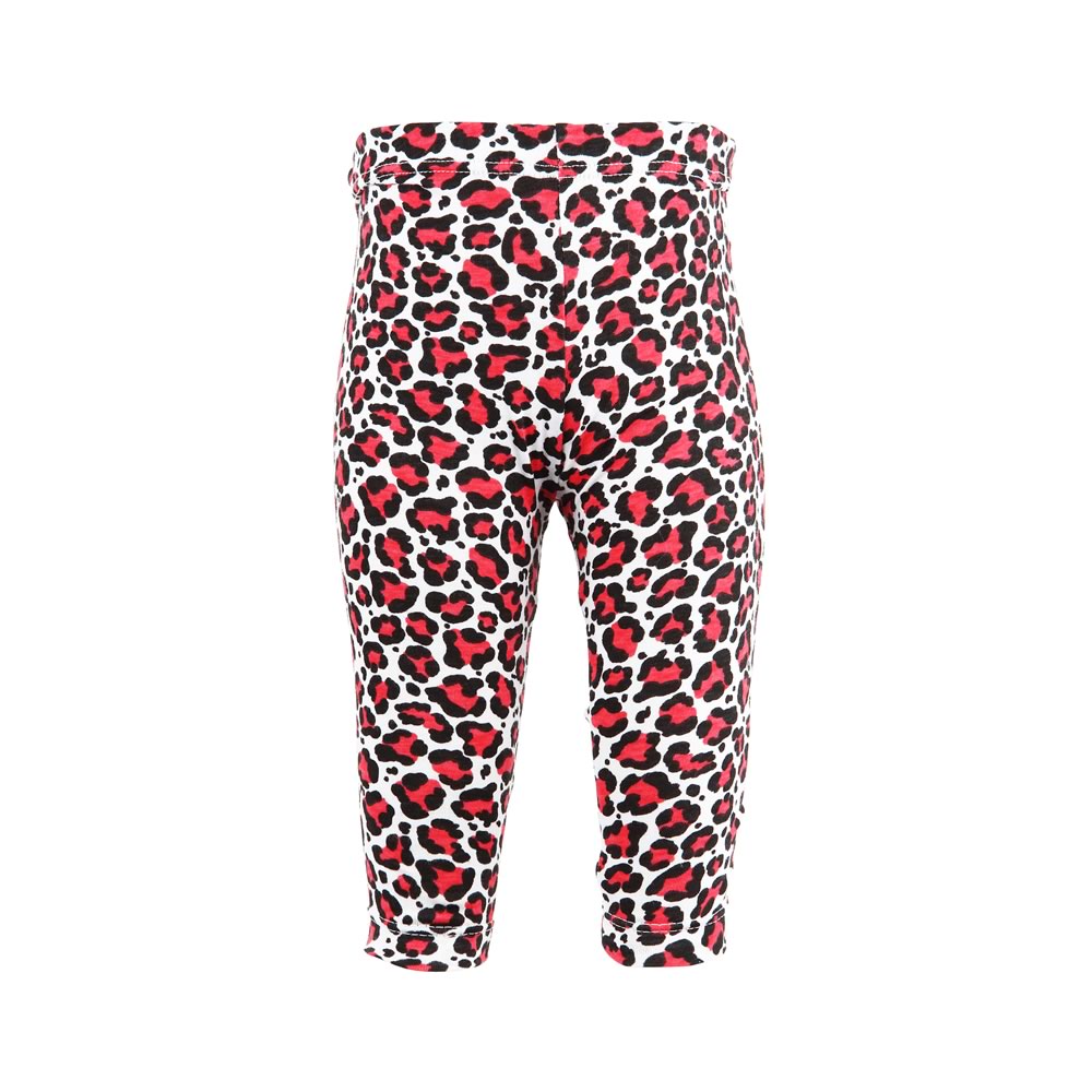 Red Animal Print Rascal Heart Leggings